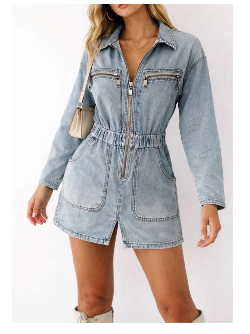 One Teaspoon Olivia Denim Dress XS